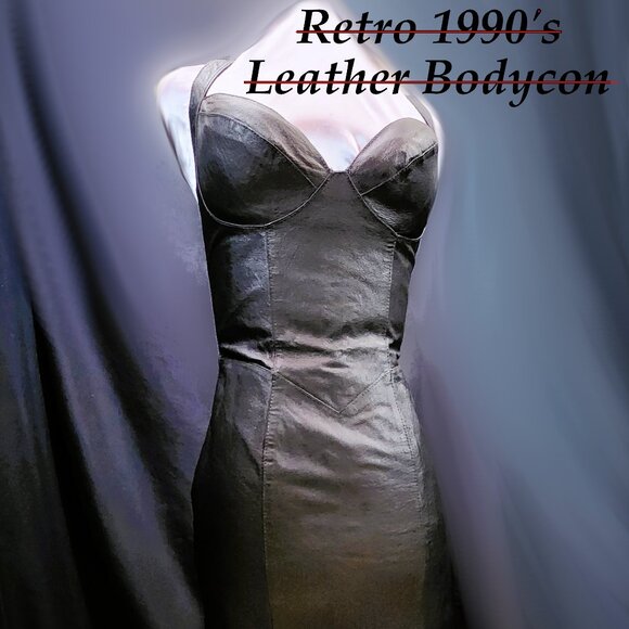 Vintage Leather Dress - Picture 1 of 10